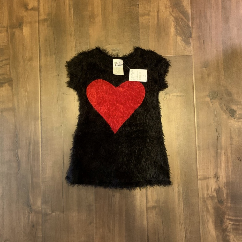 Brand New with Tags Black and Red Hart Valentine’s Day Dress